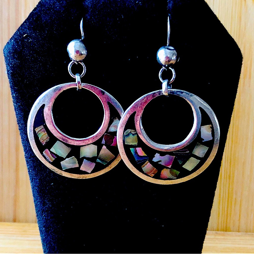 $48  Signed Vintage Estate Earrings  Sterling  Marked R.G. STERLING 925